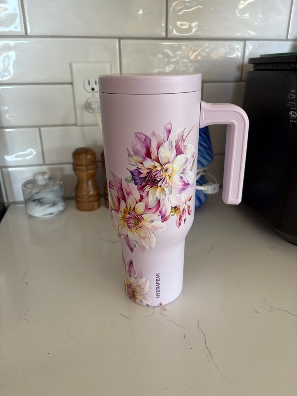 Hydrapeak 40 ounce tumbler stainless steel with lid and handle